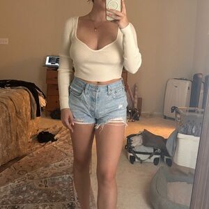 Abbeline Long sleeve crop top